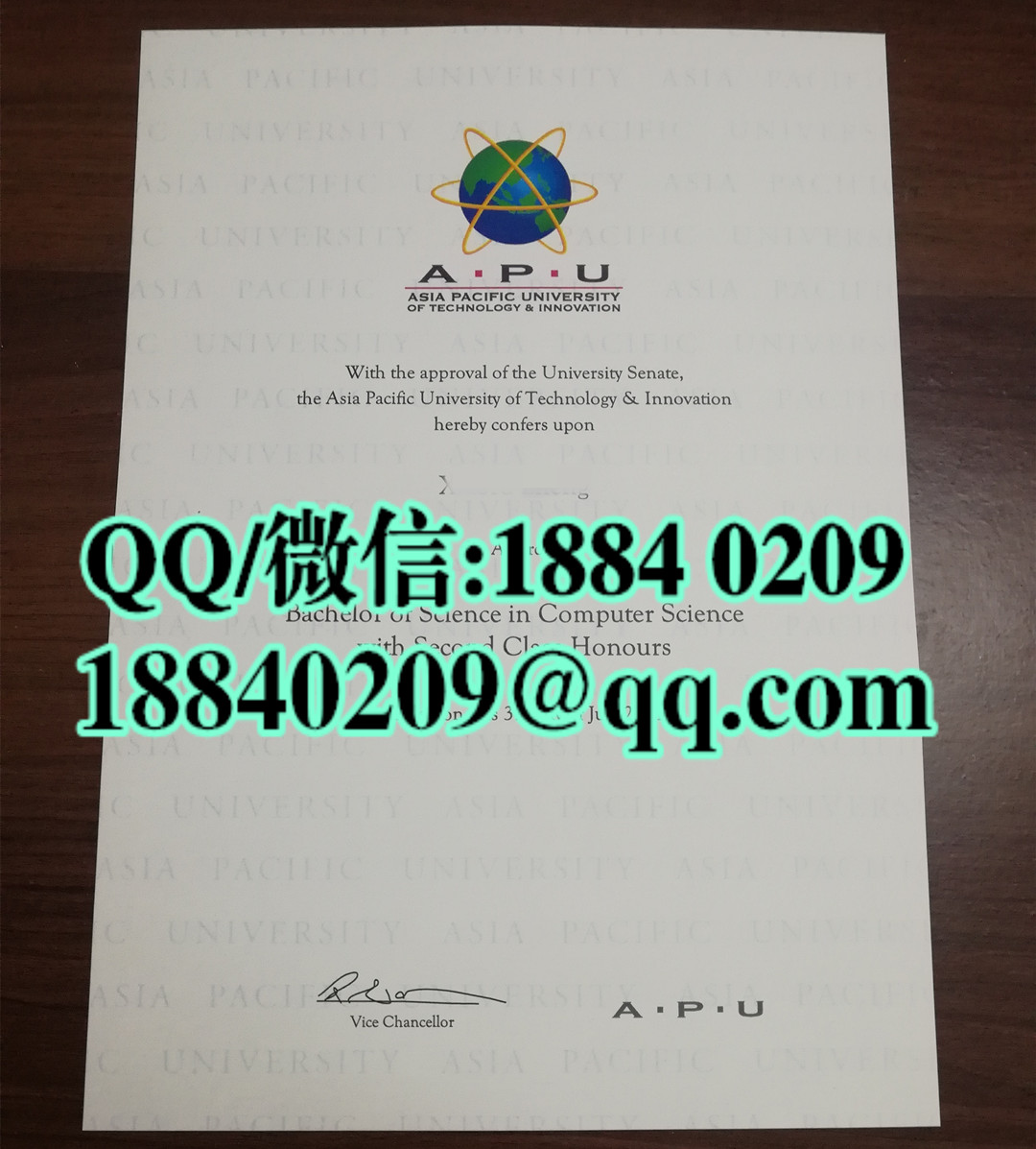 马来西亚亚太科技大学毕业证书Asia Pacific University of Technology &Innovation diploma degr