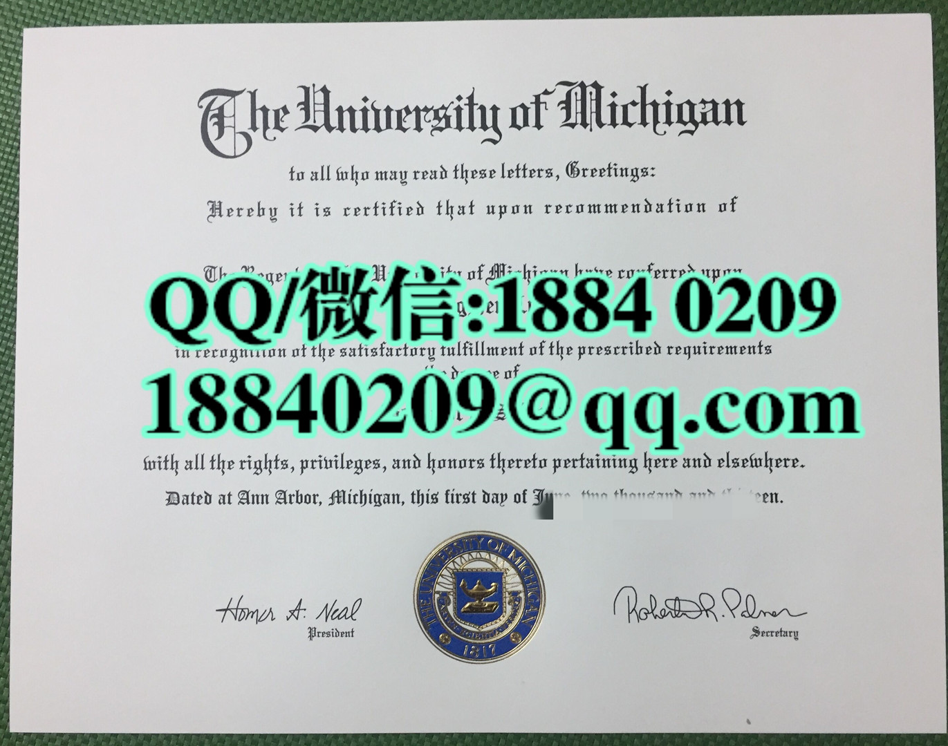 美国密歇根大学安娜堡分校毕业证成绩单，University of Michigan, Ann Arbor diploma certificate