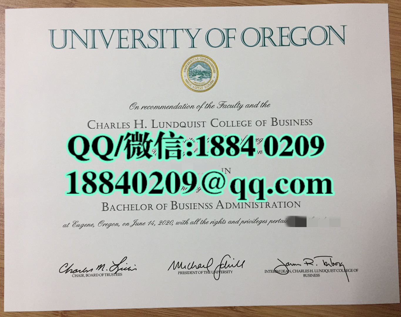 办理美国俄勒冈大学University of Oregon毕业证，美国俄勒冈大学文凭样本