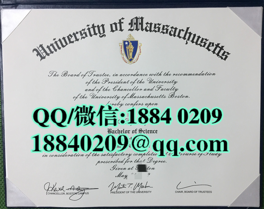 美国马萨诸塞大学波士顿分校毕业证图片，University of Massachusetts Boston diploma