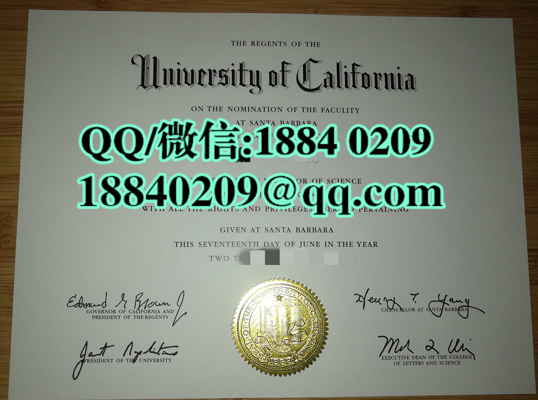 加利福尼亚大学圣塔芭芭拉分校毕业证，加州大学圣芭芭拉分校毕业证UCSB文凭样本