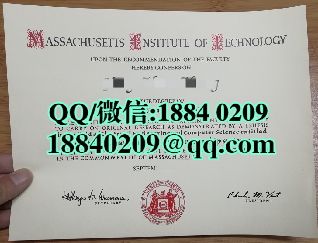 美国麻省理工学院毕业证样本，Massachusetts Institute of Technology diploma