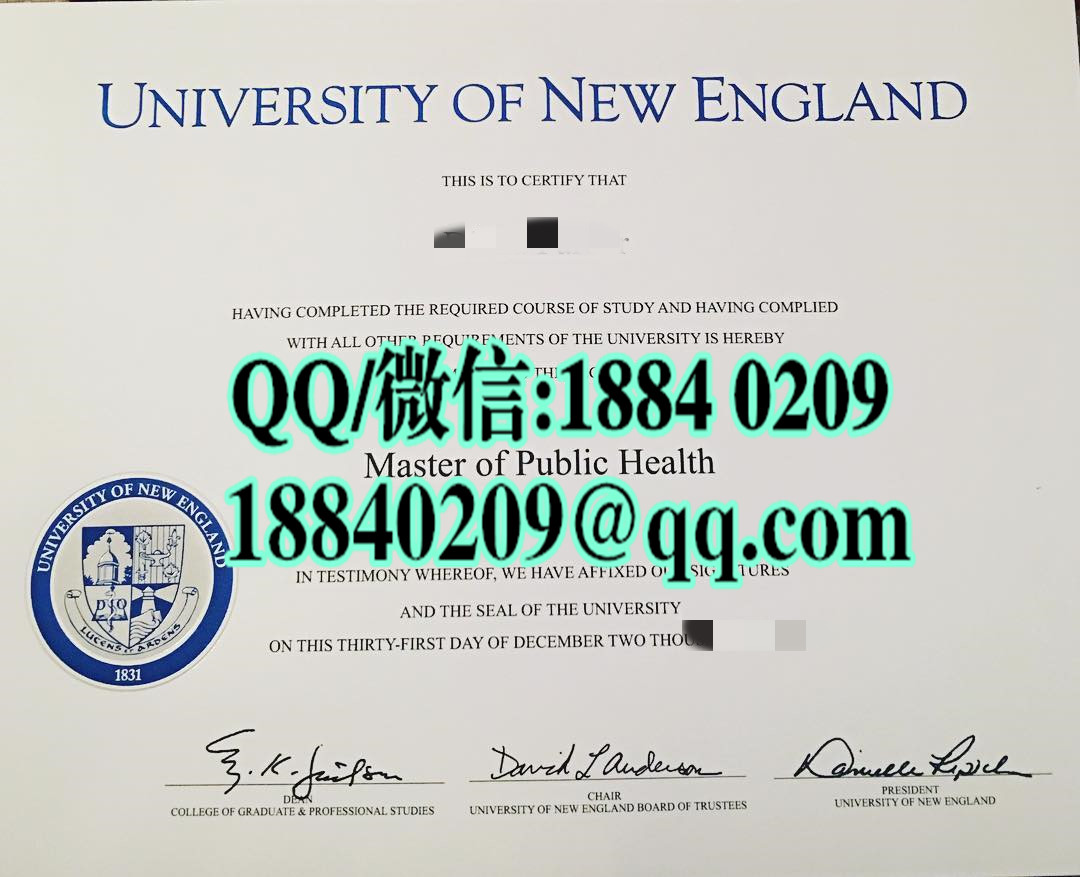 澳大利亚新英格兰大学毕业证样本，university of new england diploma degree