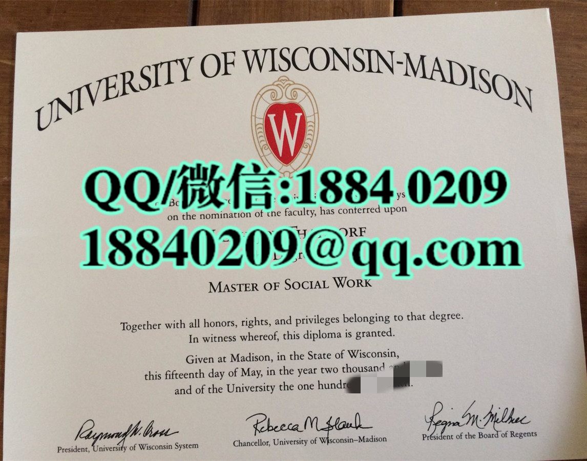 美国威斯康星大学麦迪逊分校毕业证，University of Wisconsin-Madison diploma