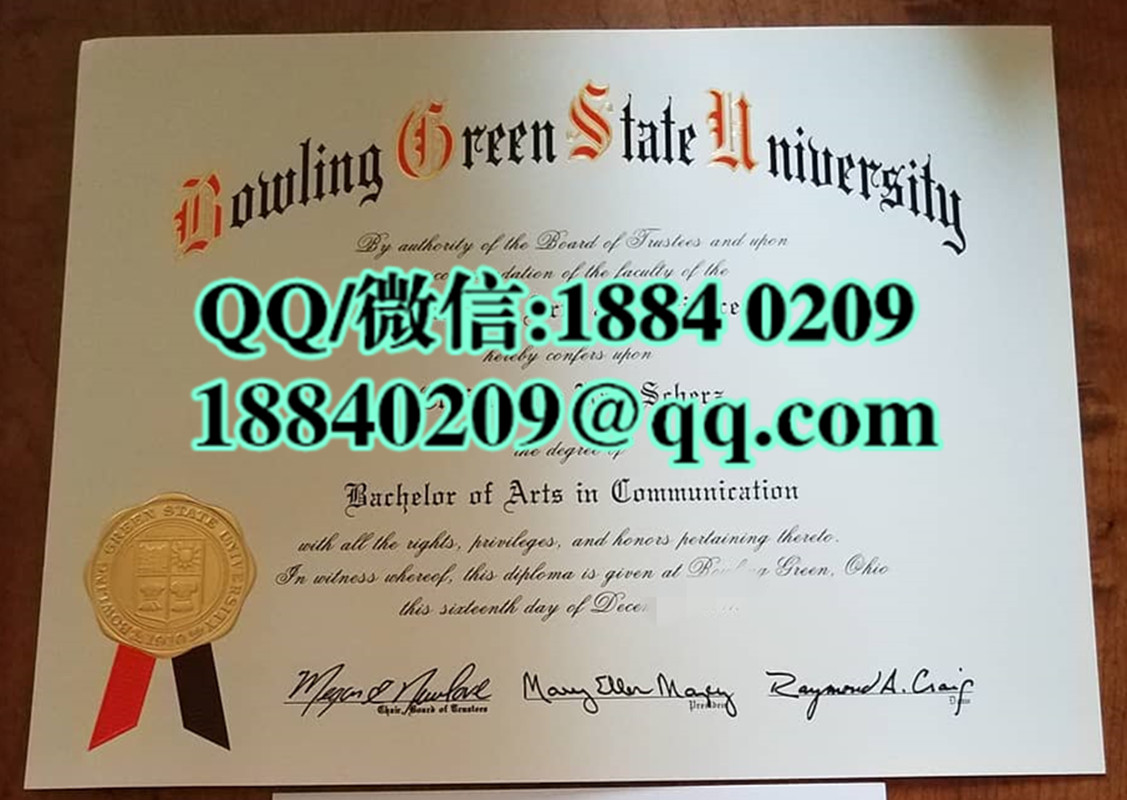 美国博林格林州立大学毕业证样本，bowling green state university diploma