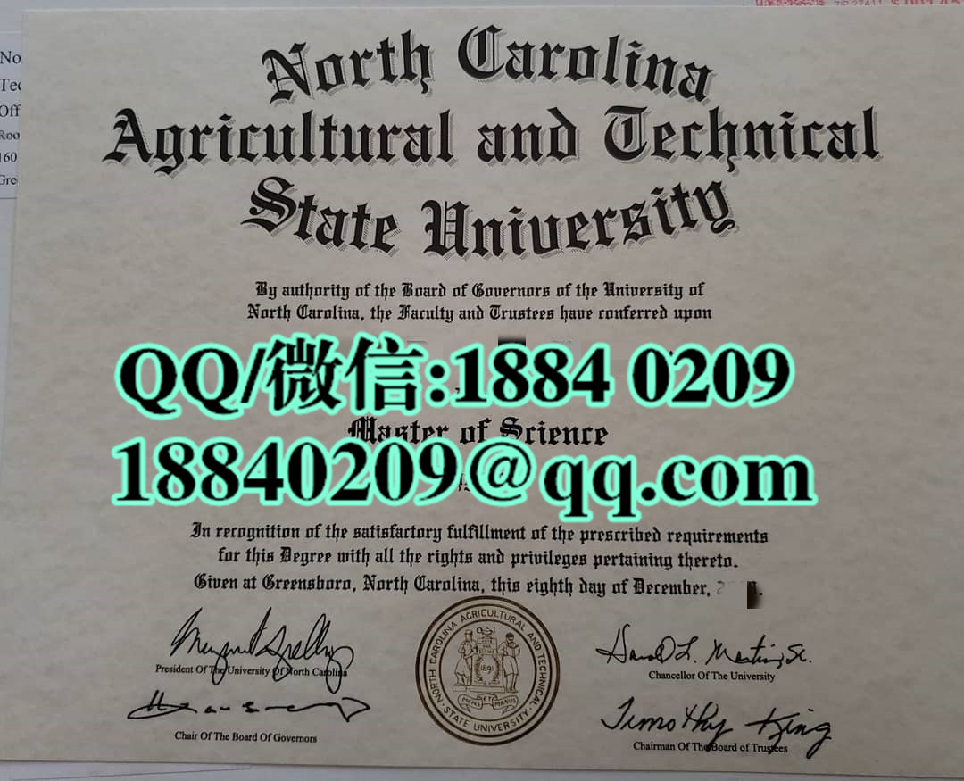 美国北卡罗来纳州立农业技术大学毕业证，North Carolina A&T State University diploma