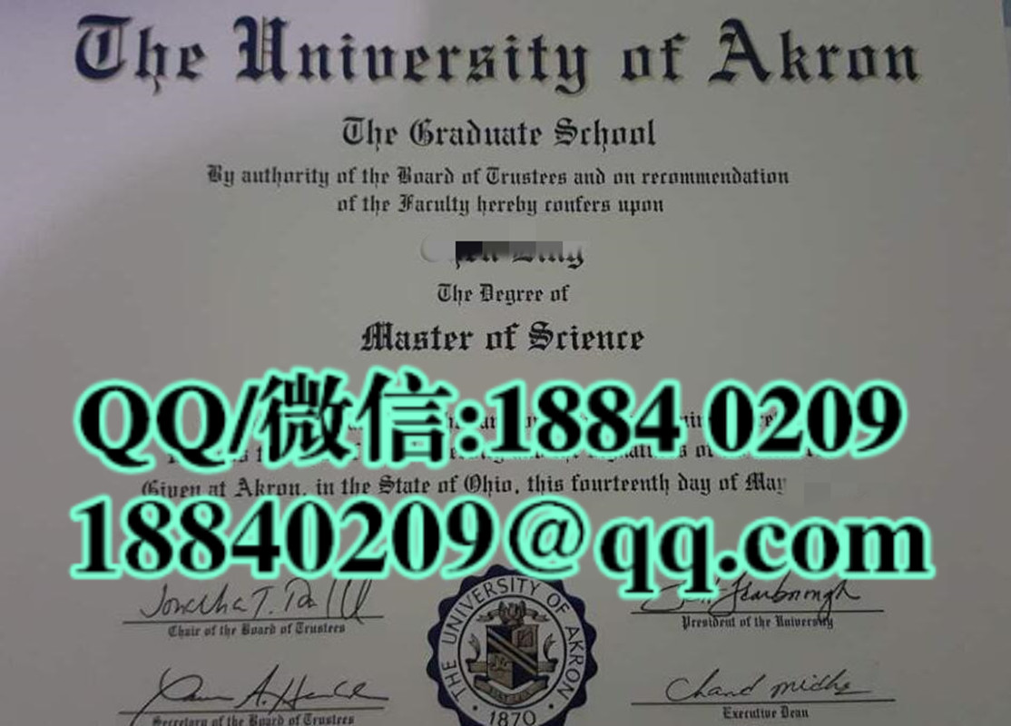 美国阿克伦大学University of Akron毕业证，美国阿克伦大学毕业证UA文凭样本