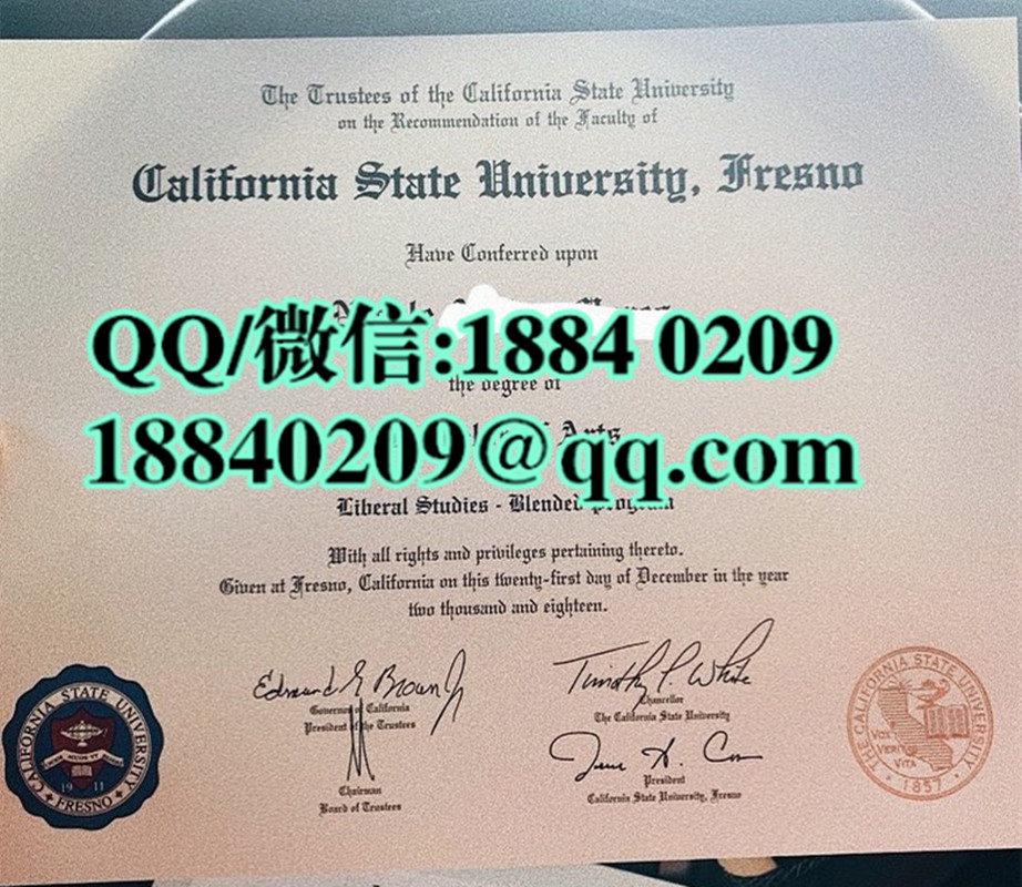 California State University, Fresno diploma，美国加州州立大学弗雷斯诺分校毕业证