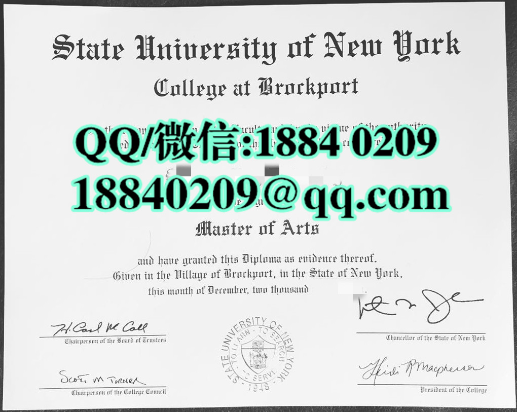 State University of New York at Brockport diploma，美国纽约州立大学布洛克波特分校毕业证案例