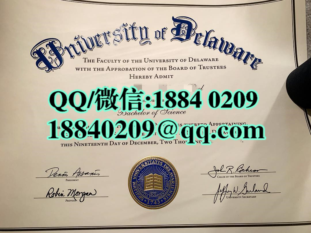 University of Delaware diploma，美国特拉华大学毕业证样本