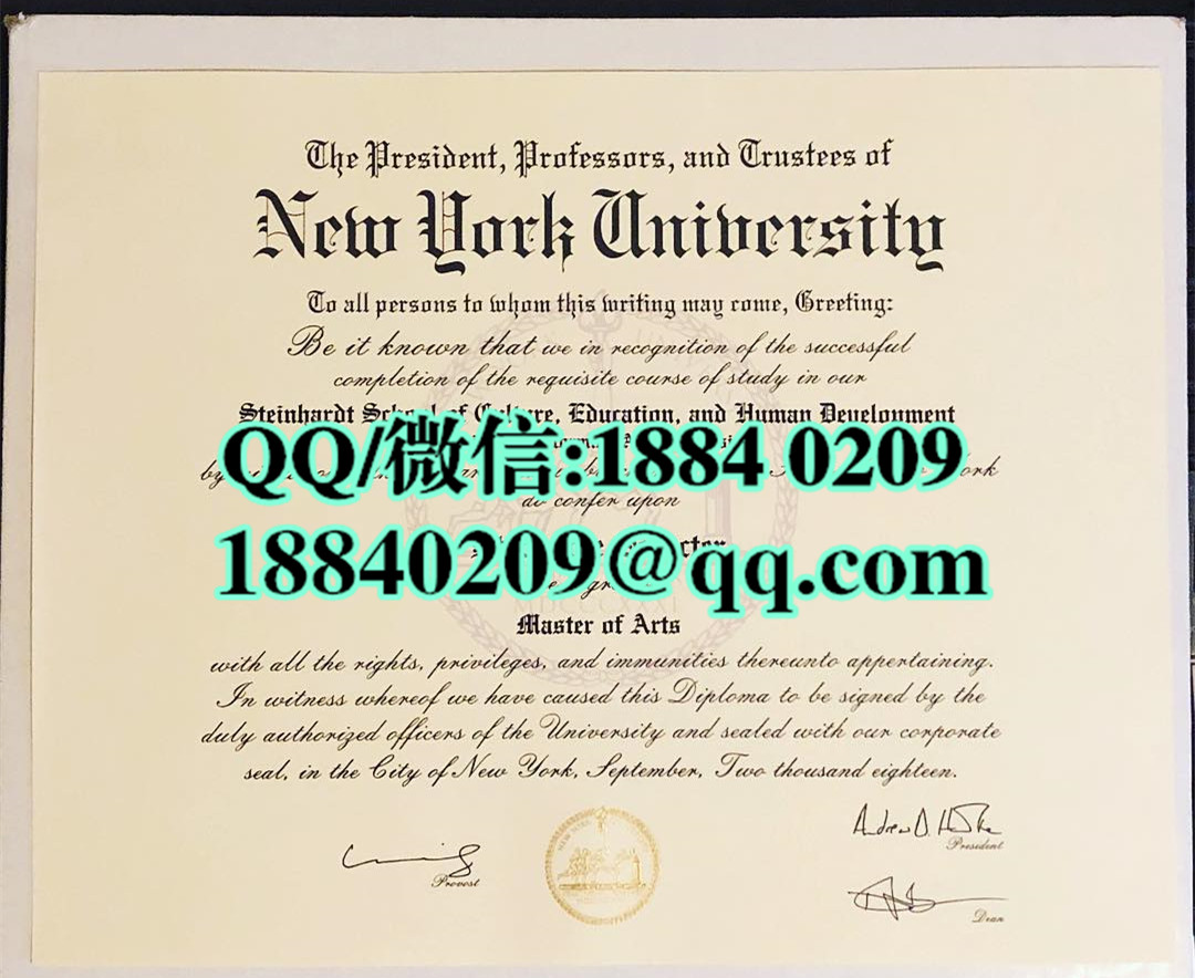 new york university diploma，美国纽约大学毕业证书硕士学位证书