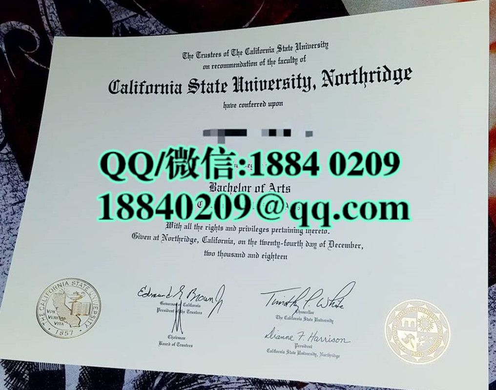 加州州立大学北岭分校毕业证文凭样本，California State University，Northridge diploma