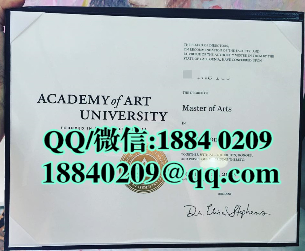 Academy of Art University master degree，美国旧金山艺术大学硕士毕业证