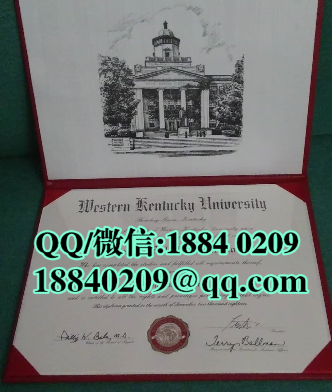 美国西肯塔基大学Western Kentucky University毕业证，Western Kentucky University diploma