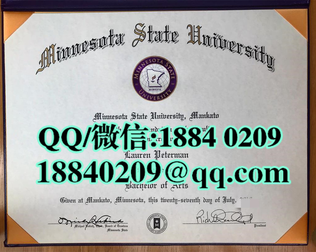 美国明尼苏达州立大学曼卡托分校毕业证模版，Minnesota State University, Mankato diploma