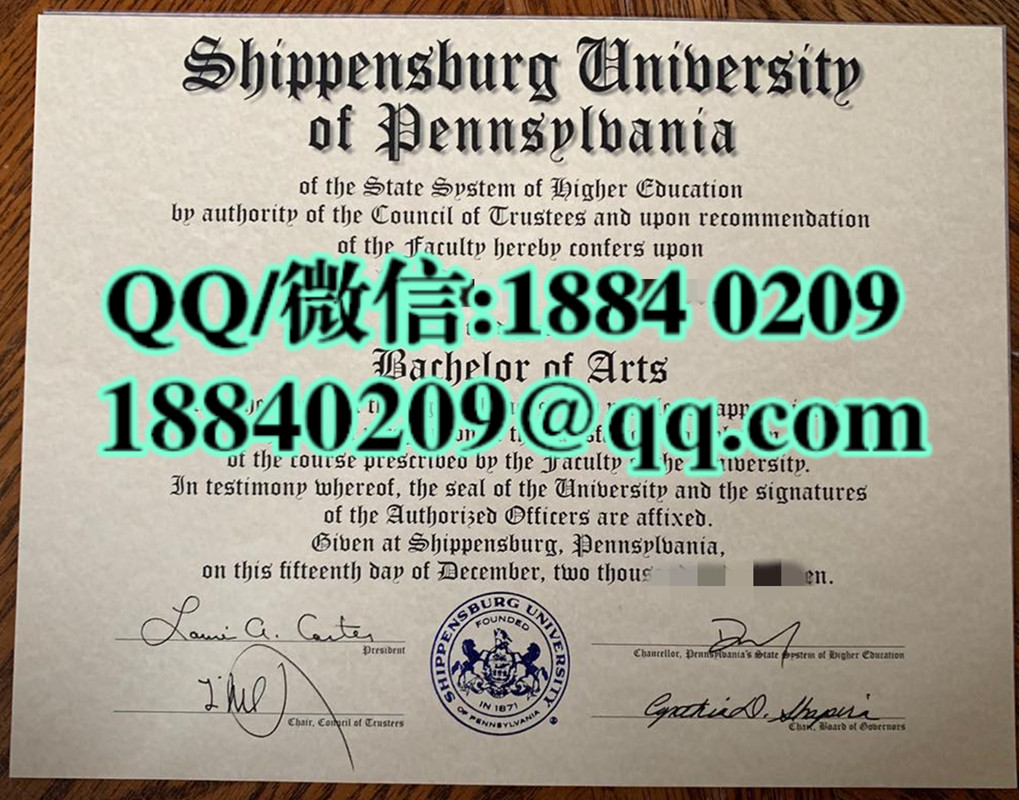 美国宾州西盆斯贝格大学毕业证书_shippensburg university of pennsylvania graduation certificate