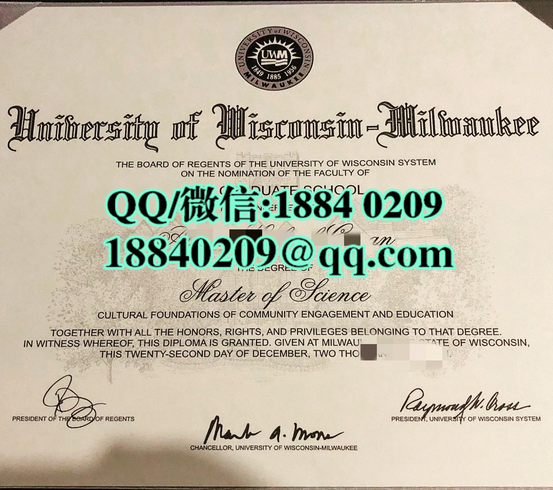 美国威斯康星大学密尔沃基分校毕业证，University of Wisconsin-Milwauke diploma