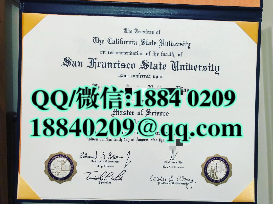 美国旧金山州立大学毕业证样本，san francisco state university diploma