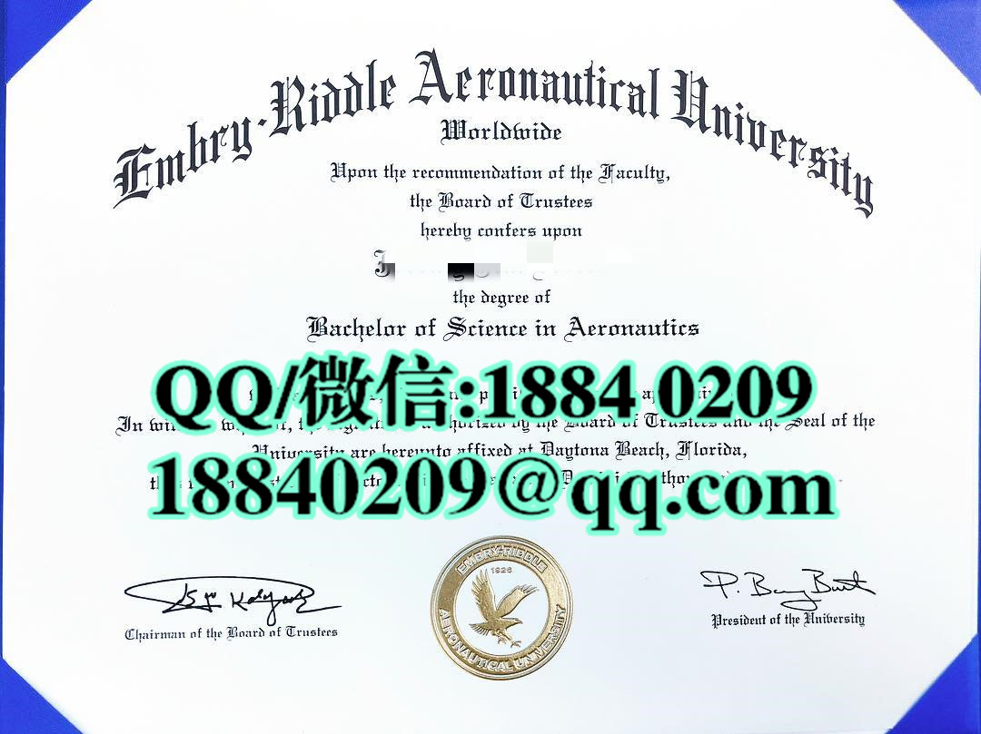 定制美国安博瑞德航空航天大学毕业证，Embry-Riddle Aeronautical University diploma