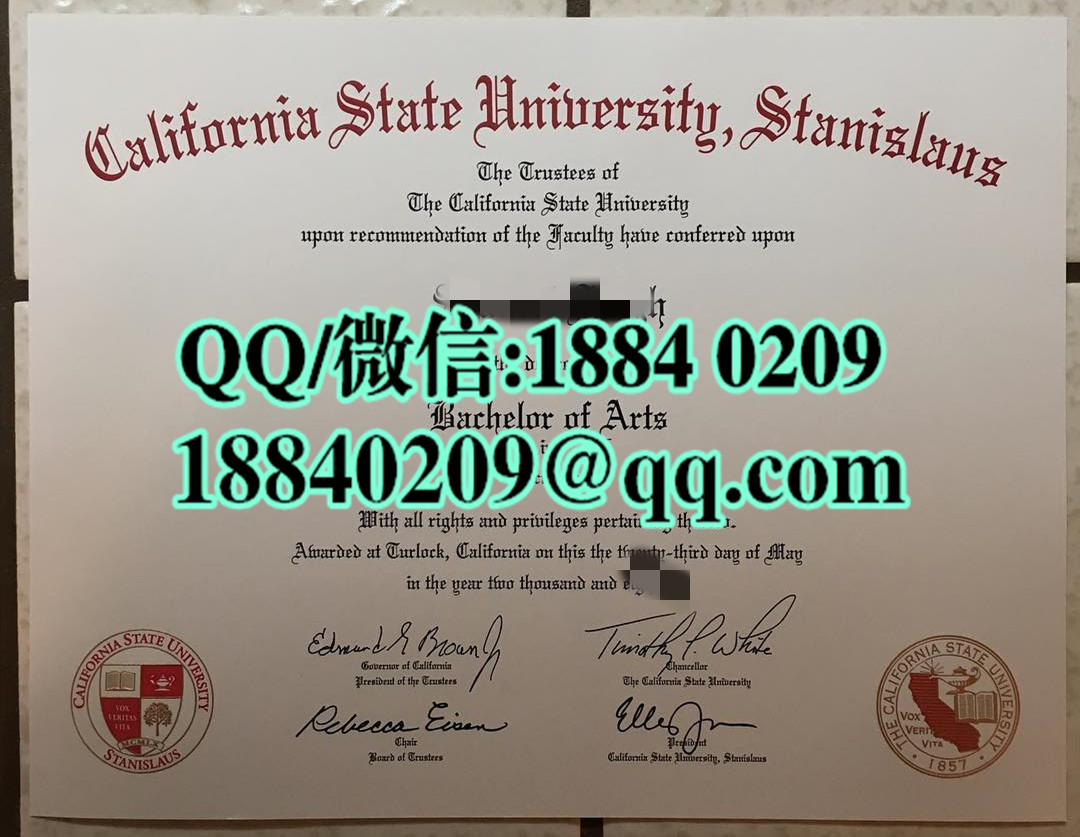 美国加州州立大学斯坦尼斯洛斯分校毕业证，California state University-stanislaus diploma