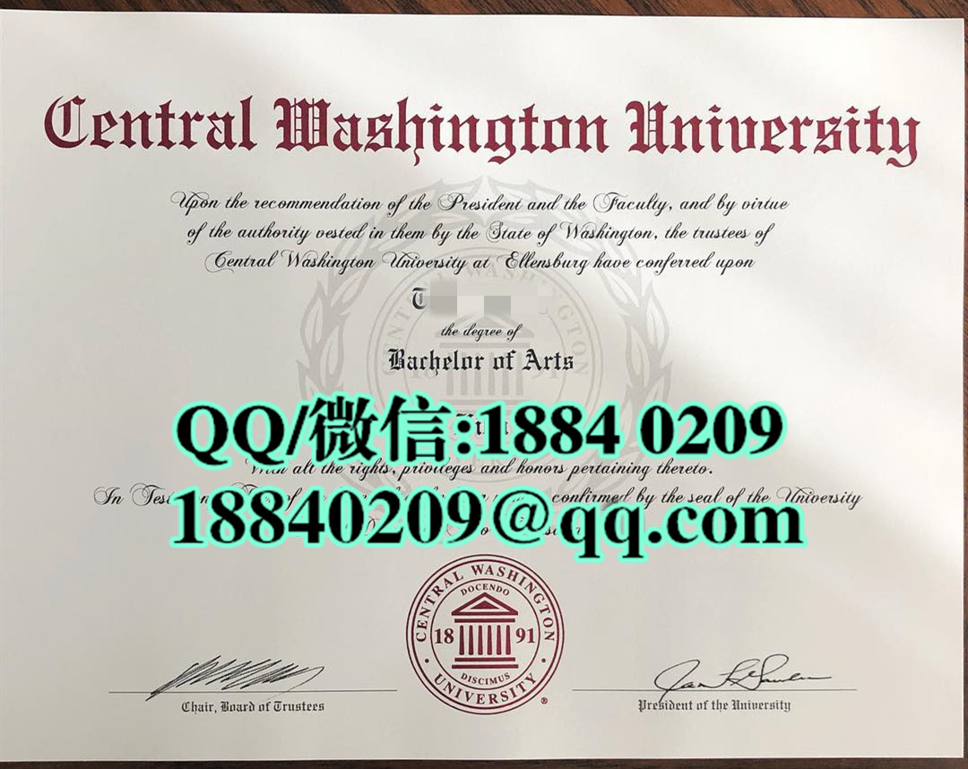 美国中央华盛顿大学毕业证，Central Washington University diploma