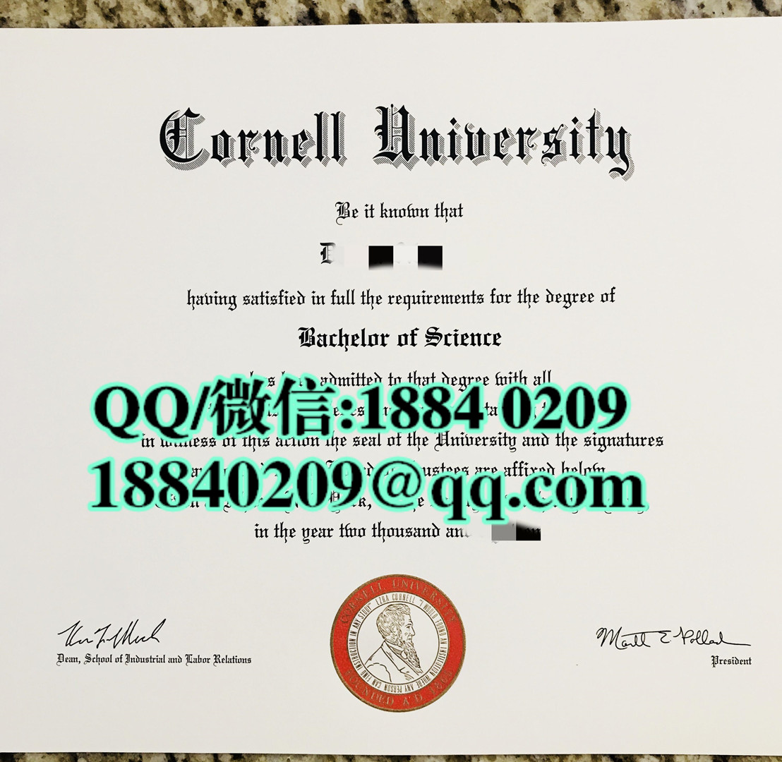 美国康奈尔大学毕业证样本，cornell university diploma