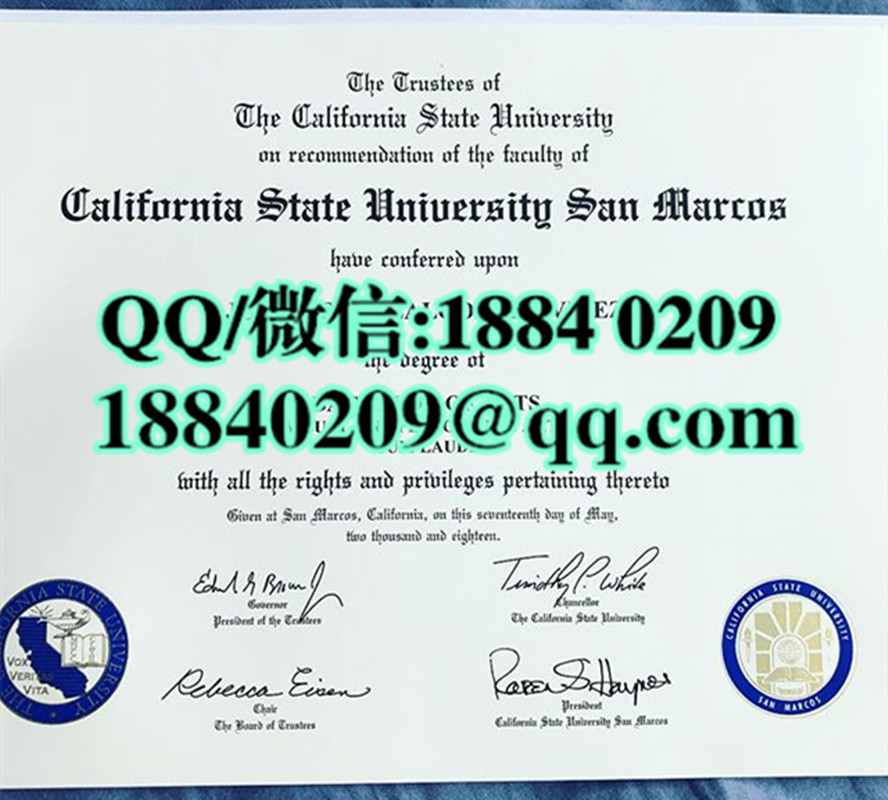 美国加州州立大学圣马科斯分校毕业证，California State University，San Marcos diploma