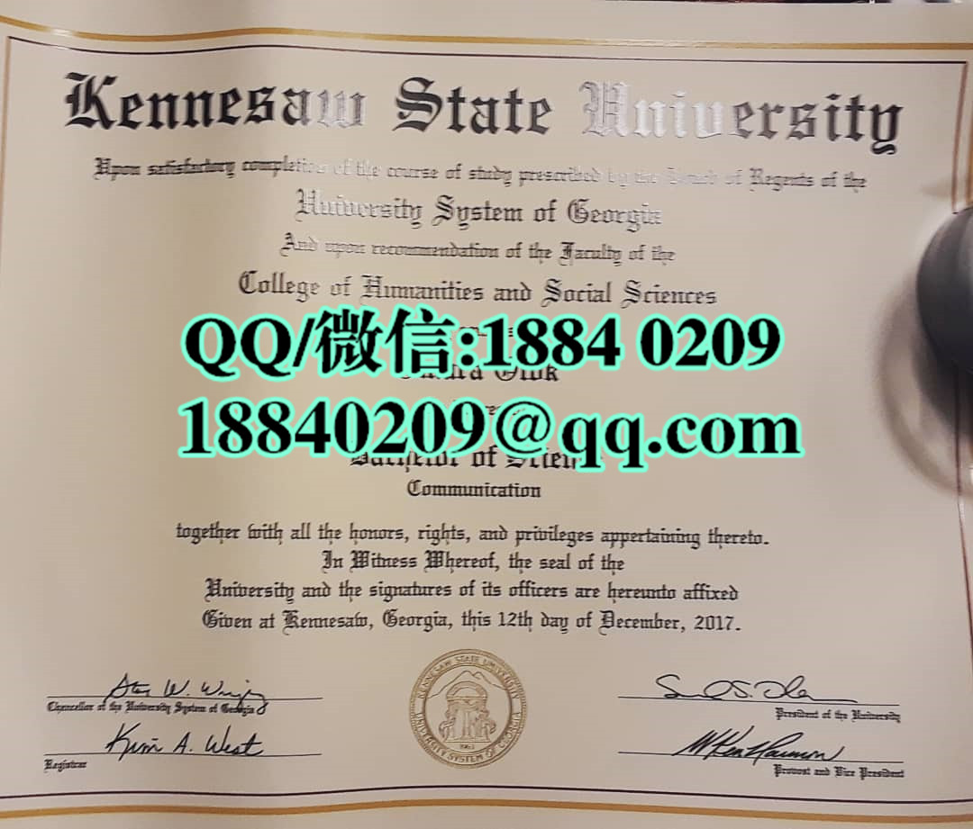 美国肯尼索州立大学毕业证，kennesaw state university diploma