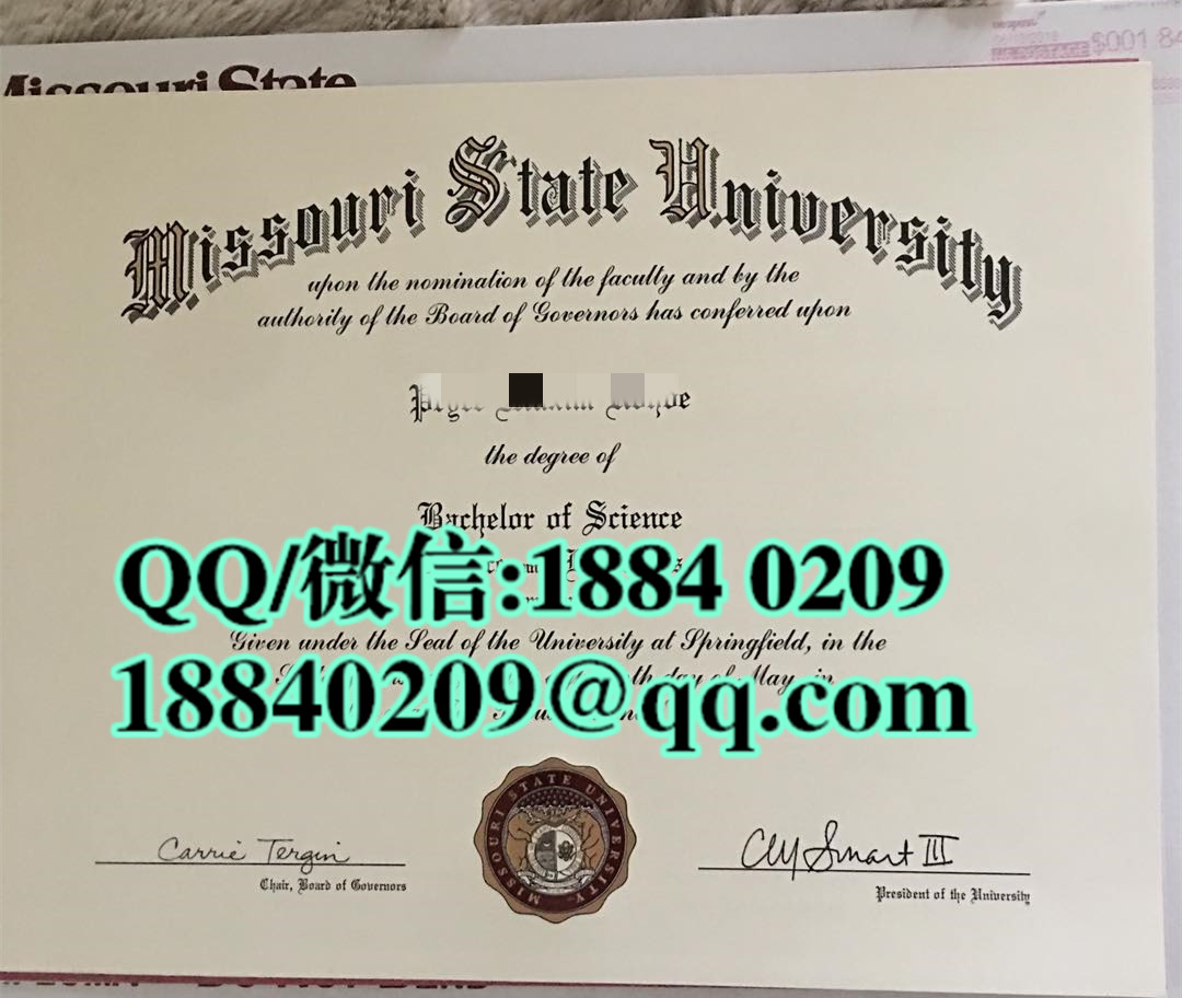 美国密苏里州立大学毕业证样本，missouri state university diploma