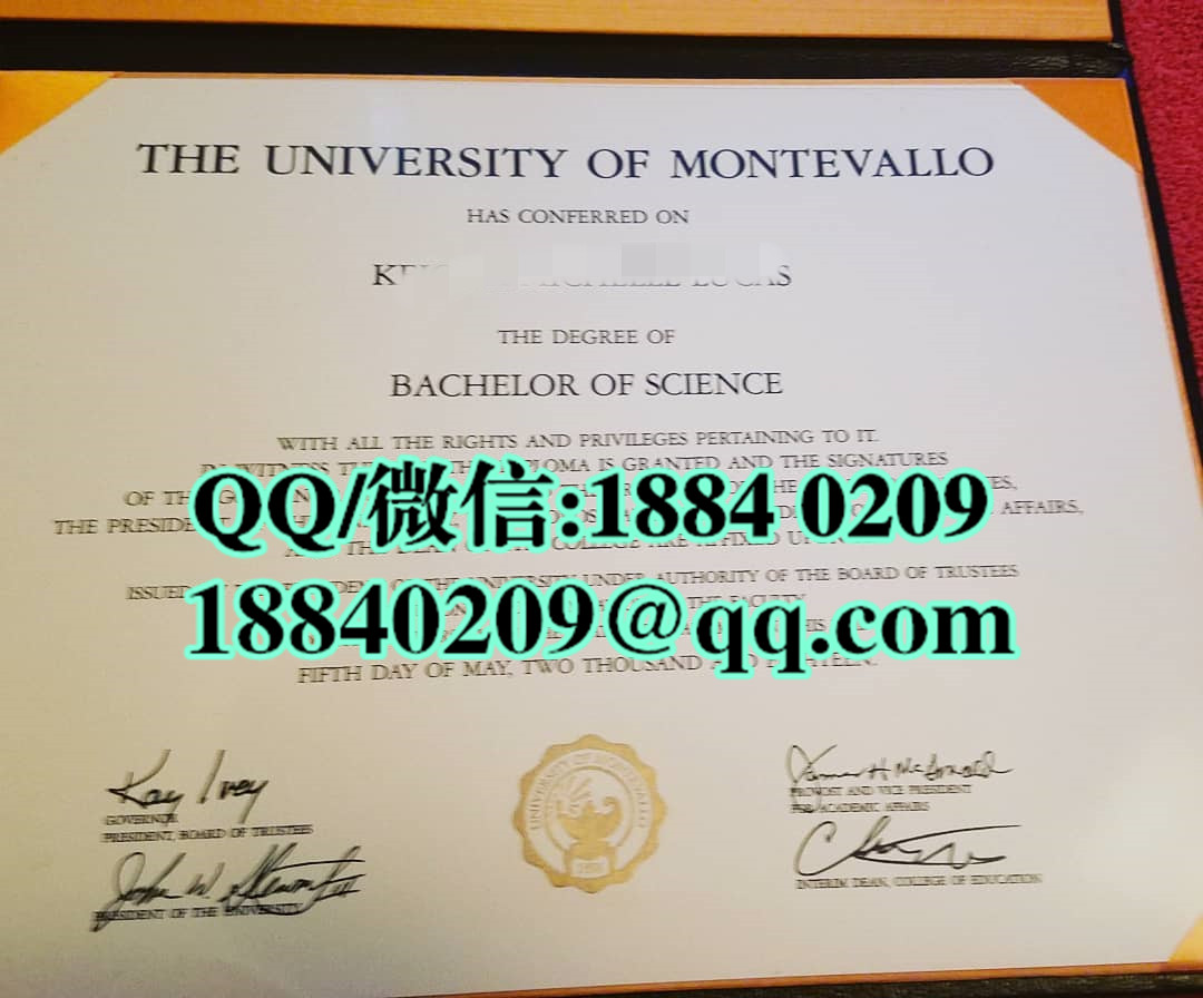 美国蒙特瓦洛大学university of montevallo毕业证样本，university of montevallo diploma