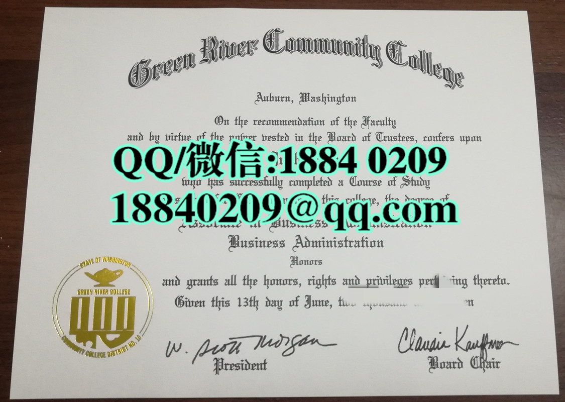 美国绿河学院Green River College毕业证样本，Green River College diploma