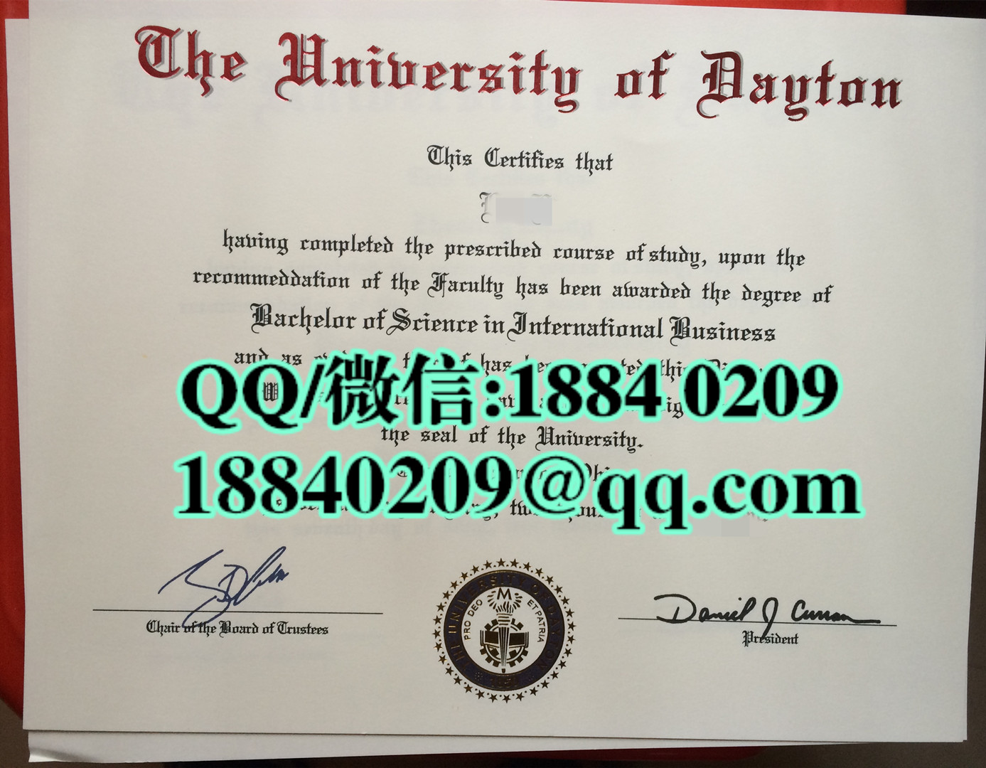 美国戴顿大学University of Dayton毕业证，University of Dayton diploma
