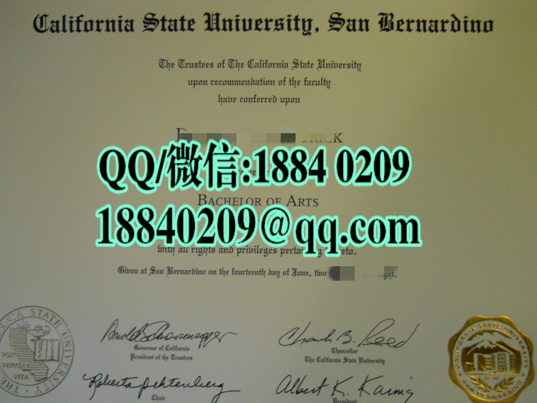 美国加州州立大学圣贝纳迪诺分校毕业证California State University, San Bernardino diploma