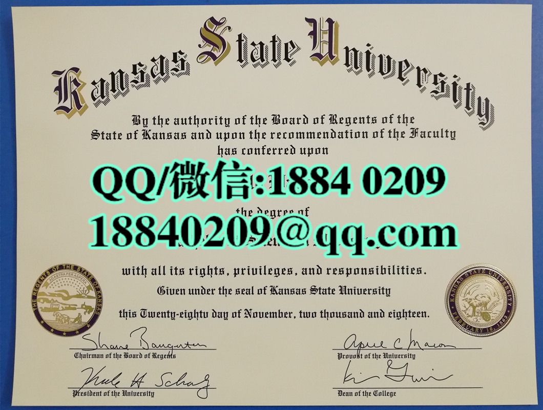 美国堪萨斯州立大学毕业证，Kansas State University diploma