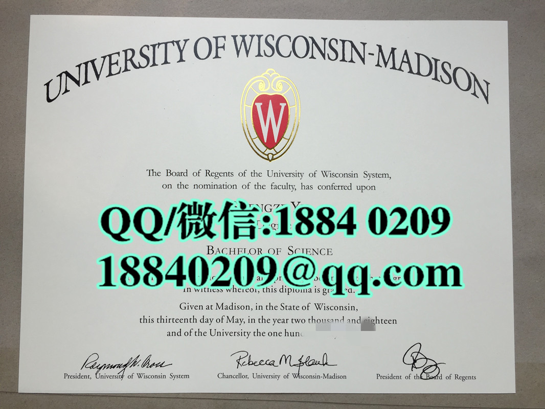 美国威斯康星大学麦迪逊分校毕业证，University of Wisconsin–Madison diploma