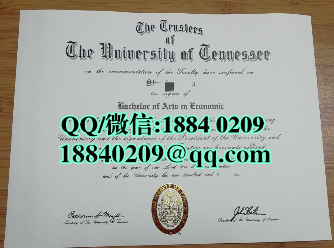 美国田纳西大学毕业证图片，The University of Tennessee diploma