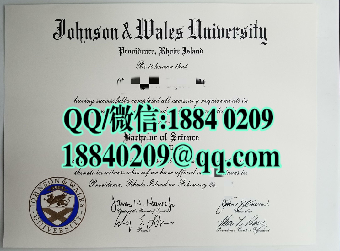 美国约翰逊威尔士大学毕业证，Johnson & Wales University diploma