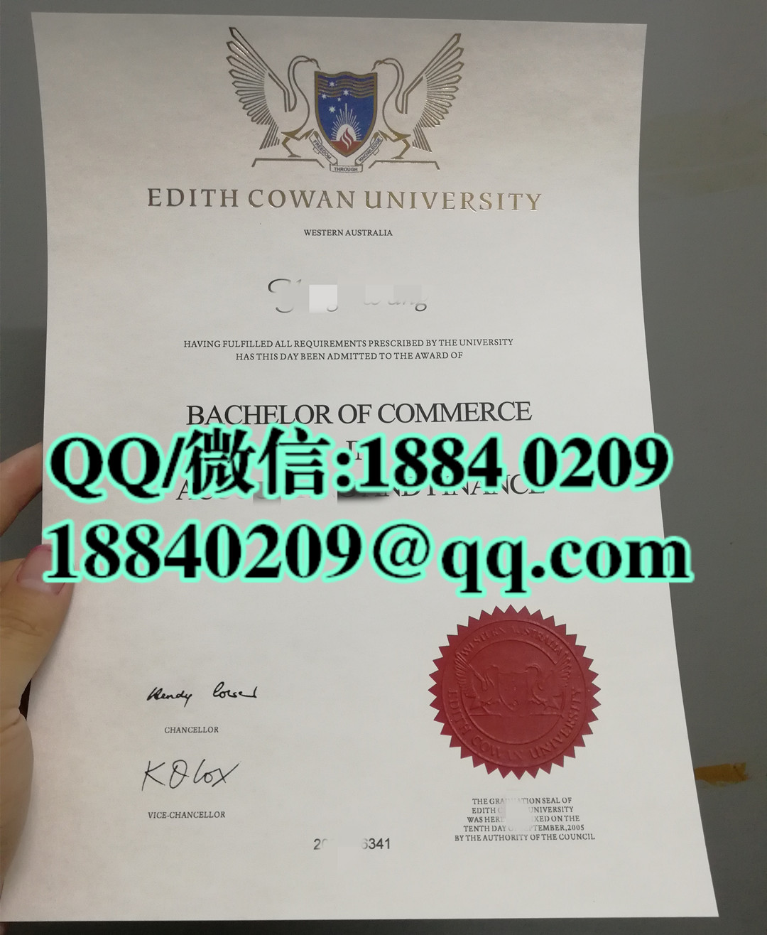 澳洲埃迪斯科文大学edith cowan university毕业证，edith cowan university diploma