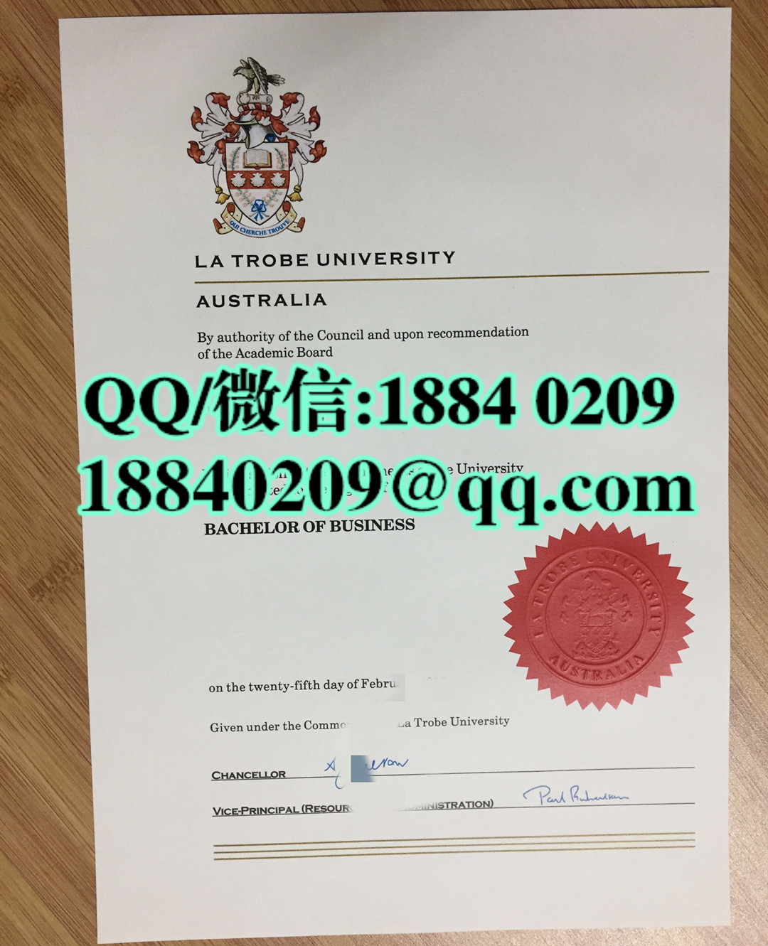 澳洲拉筹伯大学毕业证，澳洲La Trobe学位证书，La Trobe University diploma