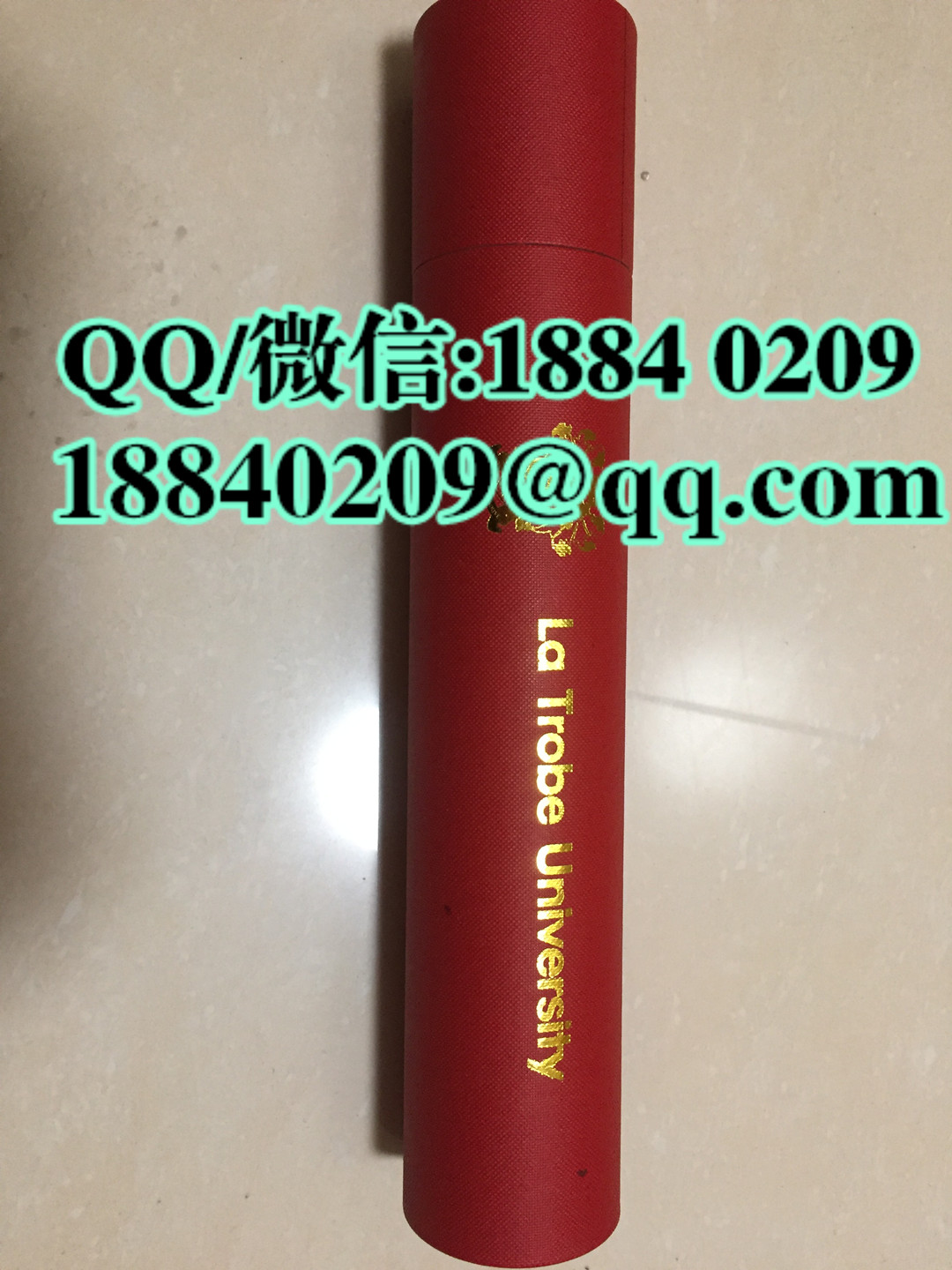 澳洲拉筹伯大学毕业证外壳卷筒，澳洲拉筹伯大学证书封皮，澳洲拉筹伯大学文凭卷筒包装