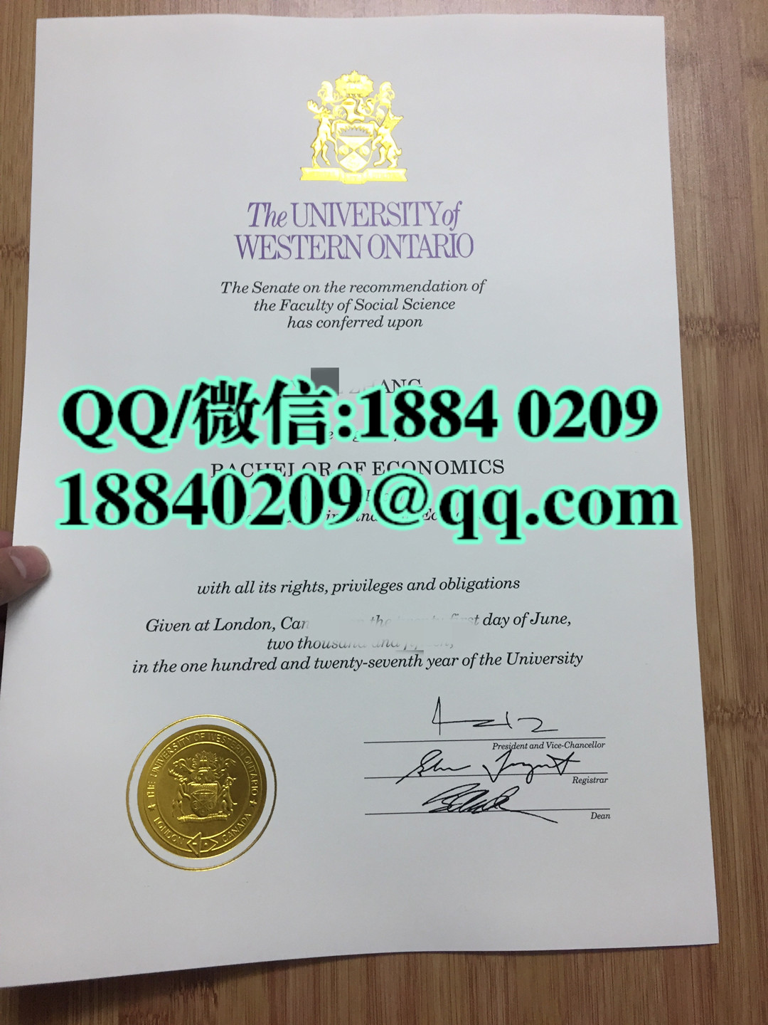 加拿大西安大略大学毕业证学位证，university western ontario diploma