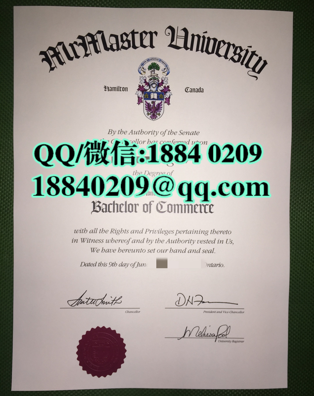 加拿大麦克马斯特大学mcmaster university毕业证，mcmaster university diploma