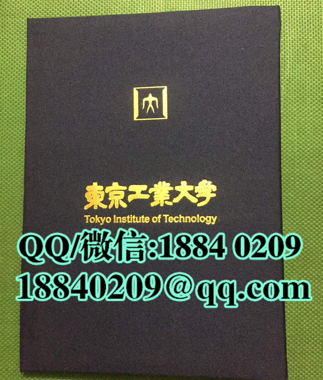 日本东京工业大学毕业证外壳，日本东京工业大学学位记封皮