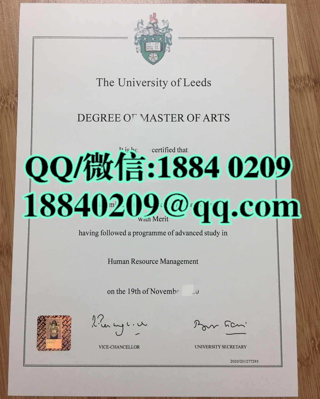 英国利兹大学University of Leeds毕业证样本，University of Leeds diploma