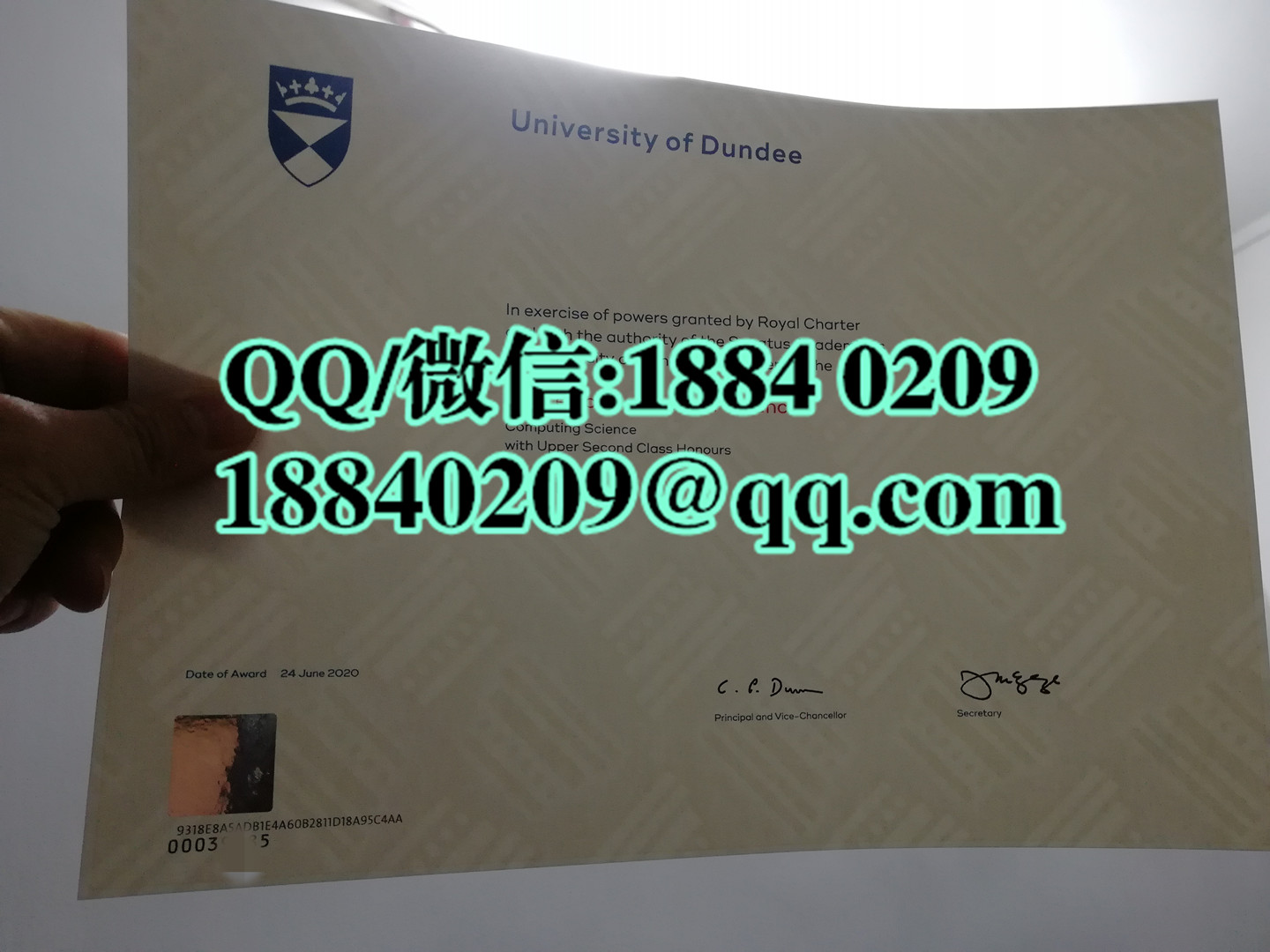 英国邓迪大学dundee university毕业证，英国邓迪大学文凭样本，dundee university diploma