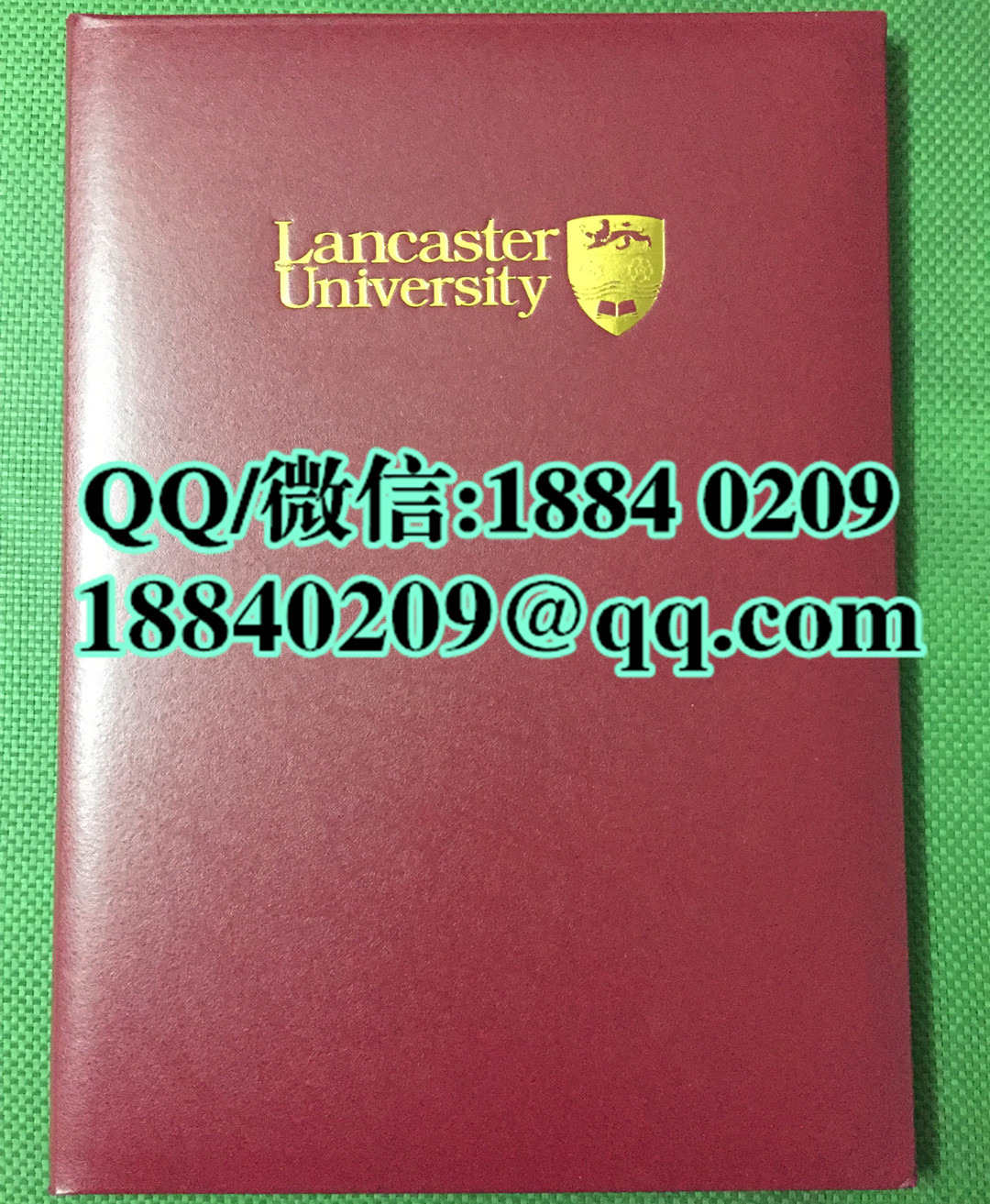 英国兰卡斯特大学毕业证外壳，lancaster university diploma cover