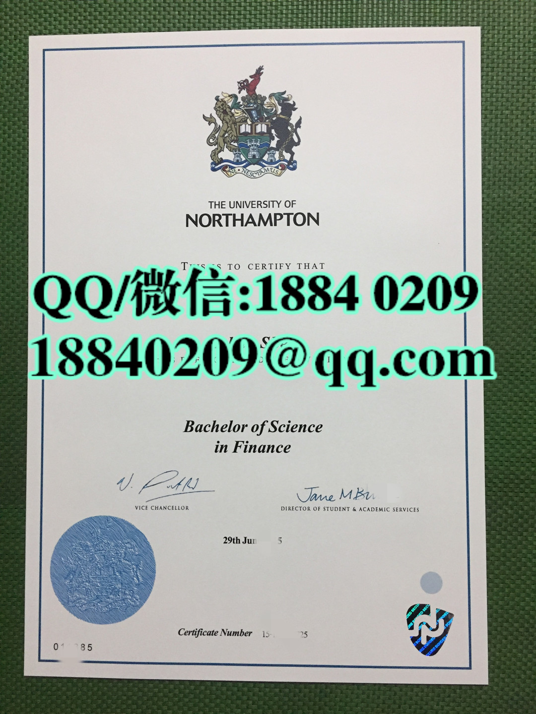 英国北安普顿大学毕业证学位证，The University of Northampton diploma