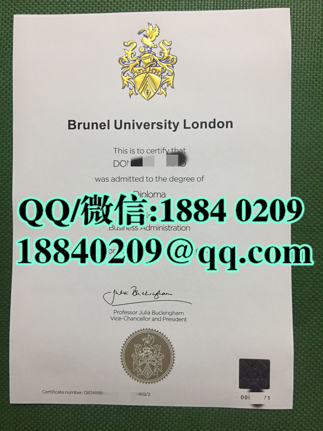 英国布鲁内尔大学毕业证，Brunel University London diploma