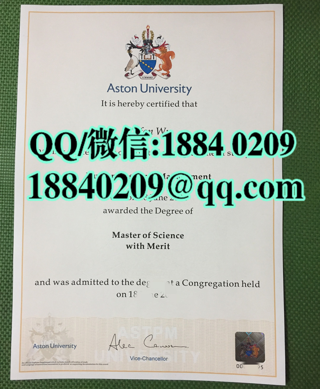 英国阿斯顿大学毕业证样本，aston university diploma