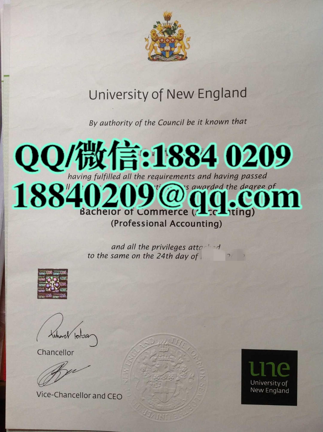 新英格兰大学new england 大学毕业证样本，英国新英格兰大学毕业证模版